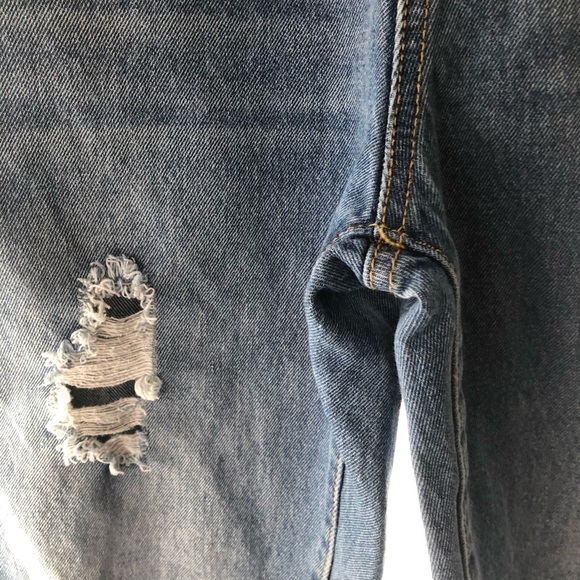 Forever 21 Overall Jeans Size 26 med wash - Picture 6 of 16